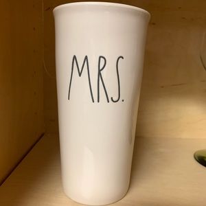 Rae Dunn Mrs. coffee ceramic tumbler